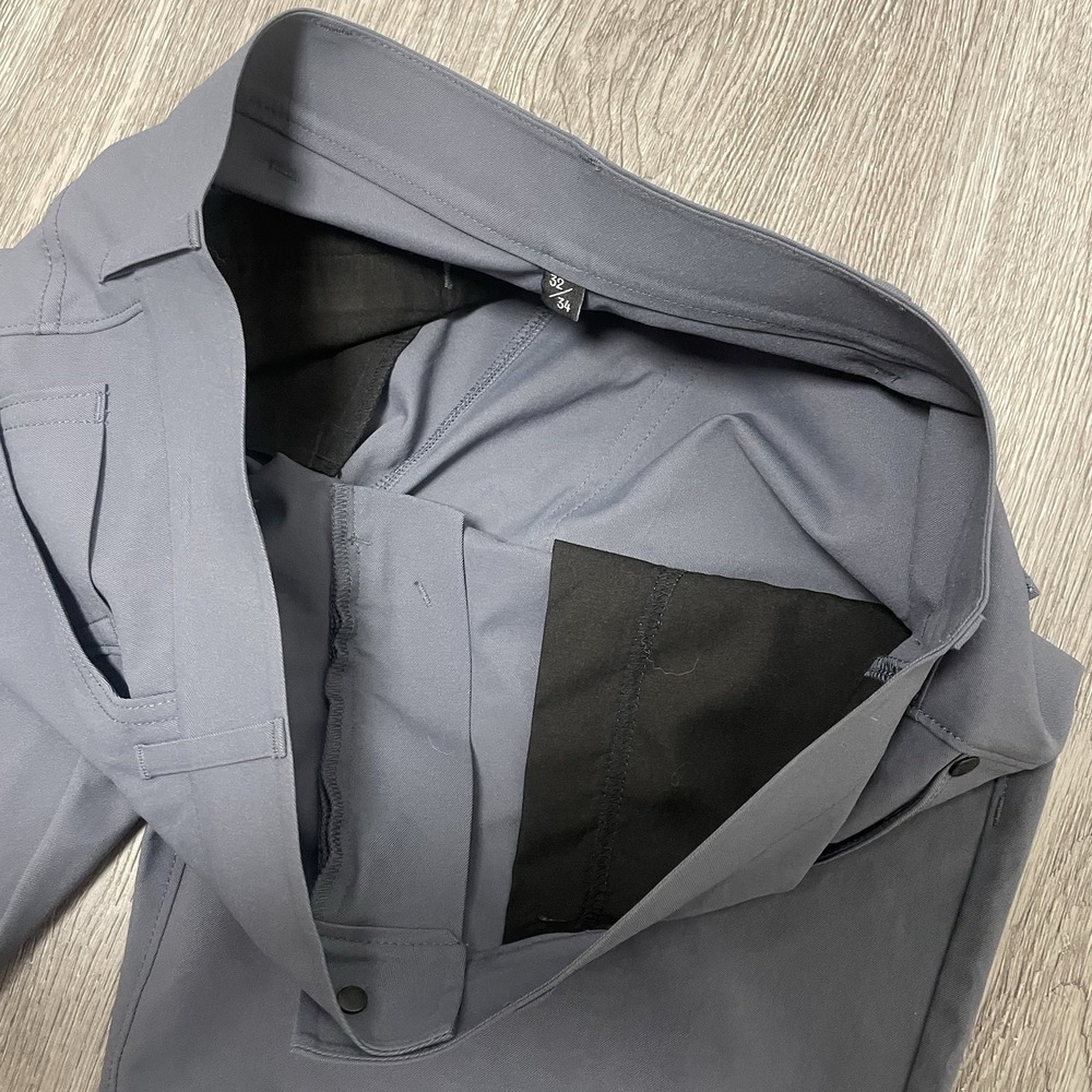 Public Rec Pants Mens 32x34 Gray Dealmaker Chino Golf Performance Nobull Tech - Picture 2 of 11